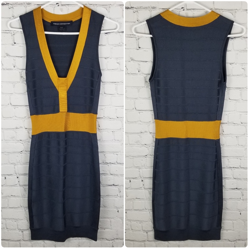 FRENCH CONNECTION | bondage bandage bodycon dress